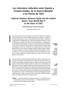 Las relaciones culturales entre España y Estados Unidos, de la