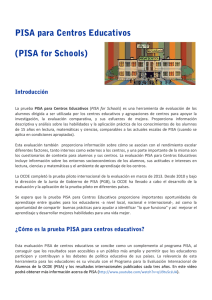 PISA para Centros Educativos (PISA for Schools)