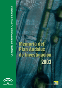 Memoria PAI 2003 - Junta de Andalucía