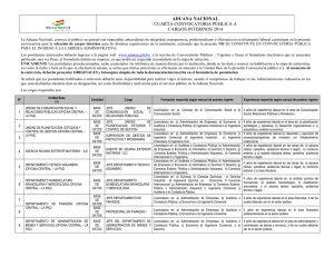 cuarta convocatoria publica a cargos interinos