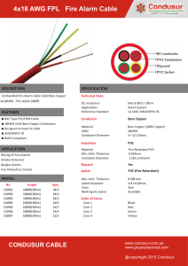 4x18AWG FPL Fire Alarm Cable