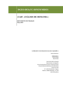 CAIF.Análisis demanda. 2015 - Dirección Nacional de Evaluación y