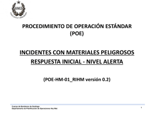 Departamento de Planificaci&oacute;n de Operaciones Haz Mat y la