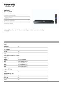 DMR-EX83 Grabador DVD DVD DVD-RAM DVD-R/DVD