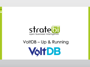 VoltDB :: Procedimientos Almacenados Client.java