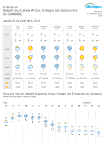 El Tiempo en Araceli Bujalance Arcos, Colegio (en Encinarejo de