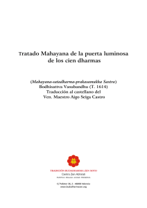 Tratado Mahayana de la puerta luminosa de los cien dharmas