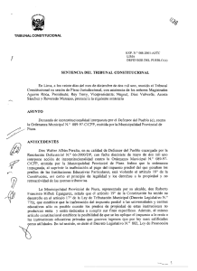 SENTENCIA DEL TRIBUNAL CONSTITUCIONAL En Lima, a los
