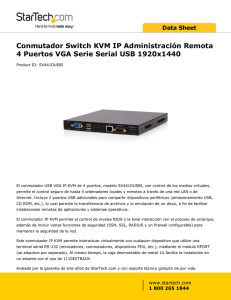 Conmutador Switch KVM IP Administración Remota