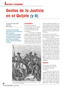 Gentes de la Justicia en el Quijote (y II)