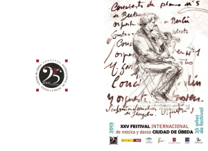 xxv festival internacional de música y danza `ciudad de úbeda`