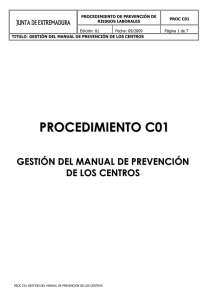 proc c01 gestion prevencion centros