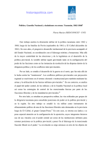 Política, Guardia Nacional y ciudadanos en armas. Tucumán, 1862
