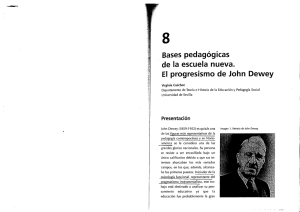 Bases pedagógicas EI progresismo de John Dewey