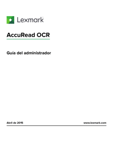 AccuRead OCR Guía del administrador PDF