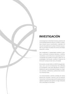 Investigación - Universidad Autónoma de San Luis Potosí Inicio