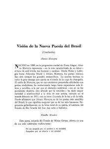 Visi6n de la Nueva Poesia del Brasil