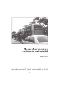 Mercado laboral colombiano: conflicto entre teoría y realidad