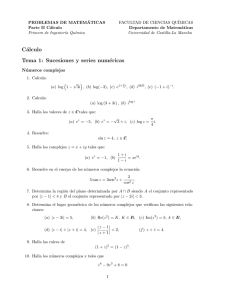 Cálculo Tema 1 - Departamento de Matemáticas