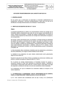 1 ESTACIÓN TRANSFORMADORA SAN JUANCITO 500/132/33 kV