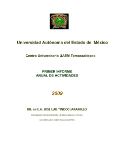 Universidad Autónoma del Estado de México Centro Universitario