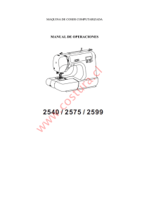 Maquina de coser Bsq mod AC-2575