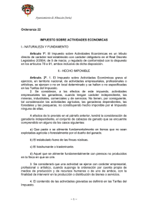 Ayuntamiento de Almazán (Soria) Ordenanza 22 IMPUESTO