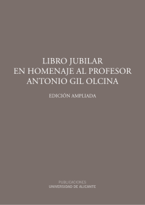 libro jubilar en homenaje al profesor antonio gil olcina