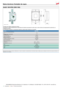 Datos técnicos: Contador de rayos DLSC 100 IP65 (599 100)