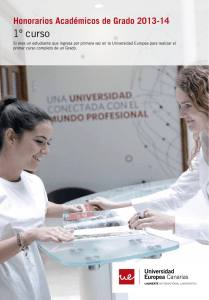 1º curso - Universidad Europea de Canarias