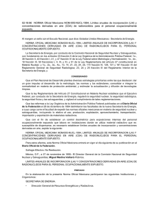 NOM-005-NUCL-1994 - Orden Jurídico Nacional