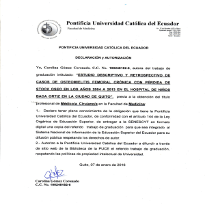 agradecimientos - Pontificia Universidad Católica del Ecuador
