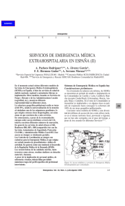 Servicios de emergencia médica Extrahospitalaria en España II