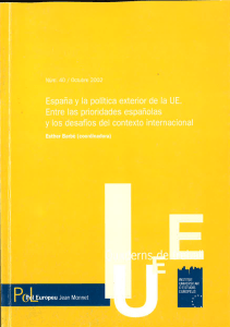 (ed) (2002) España y política exterior de la UE