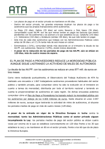 Informe morosidad Administraciones Públicas diciembre 2013
