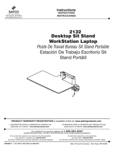 2132 Desktop Sit Stand WorkStation Laptop Poste De