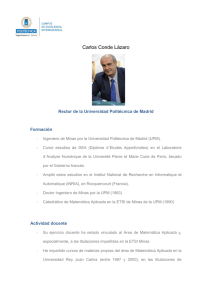 Carlos Conde Lázaro - Universidad Politécnica de Madrid