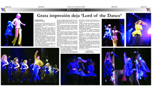 Grata impresión deja `Lord of the Dance`