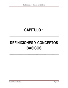 CAPITULO 1 DEFINICIONES Y CONCEPTOS BÁSICOS