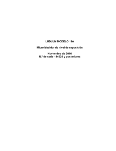 LUDLUM MODELO 19A Micro Medidor de nivel de exposición