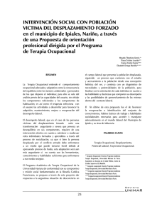 unimar INTERVENCIÓN SOCIAL CON POBLACIÓN VICTIMA DEL