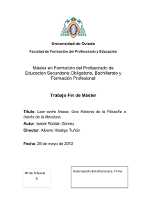 Máster en Formación del Profesorado de Educación Secundaria