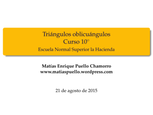 Triangulos oblicuangulos - Matias Puello