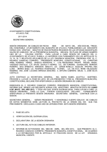 honorable cabildo - Ayuntamiento de Atlixco