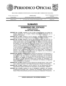periodico oficial - Poder Judicial del Estado de Tamaulipas