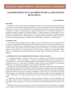 Sandor Ferenczi y los orígenes de la Psicología Humanista. Dassie