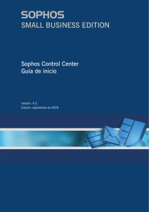 Guía de inicio de Sophos Control Center