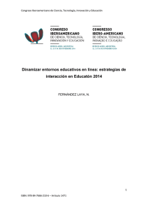 estrategias de interacción en Educatón 2014