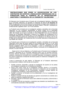 Instrucciones de Contratación - Fisabio