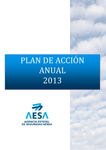 plan de acción anual 2013 - Agencia Estatal de Seguridad Aérea